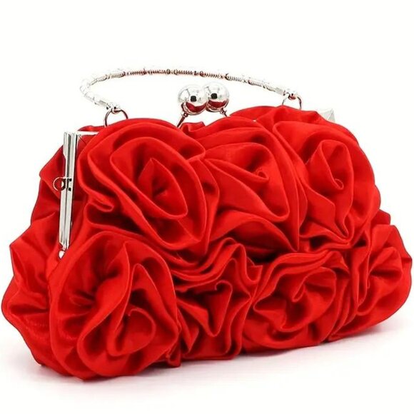 RED ROSES EVENING BAG - Picture 6 of 6